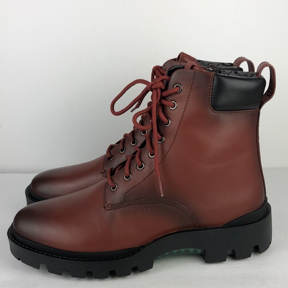 Coach Citysole Boot Men’s Sleek Designer Leather Lace Up Ankle Boots 11 - Picture 5 of 16